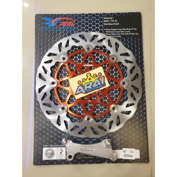 Jual Disc Piringan PSM Beat / Scoopy / Vario125 260mm Orange | Shopee ...