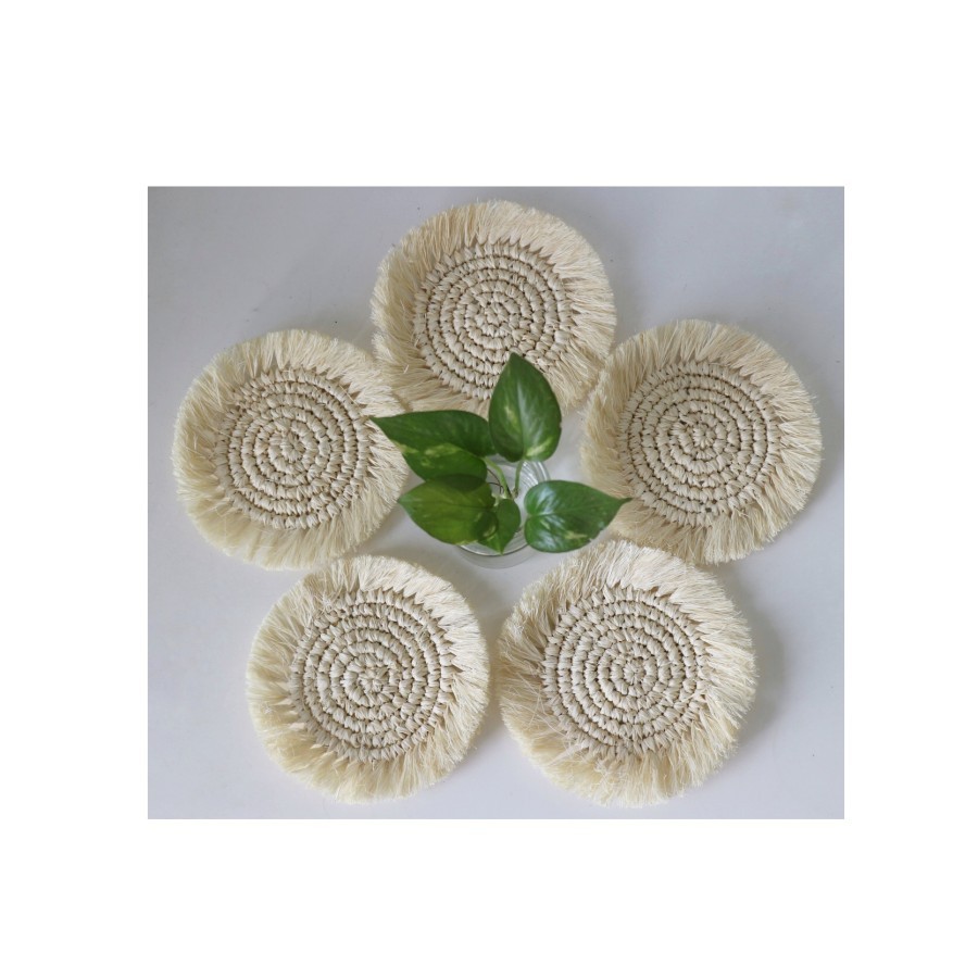 Jual Tatakan Gelas Rumbai Anyaman Agel/Gajih/Alas Gelas-Dekorasi/AG01-A ...