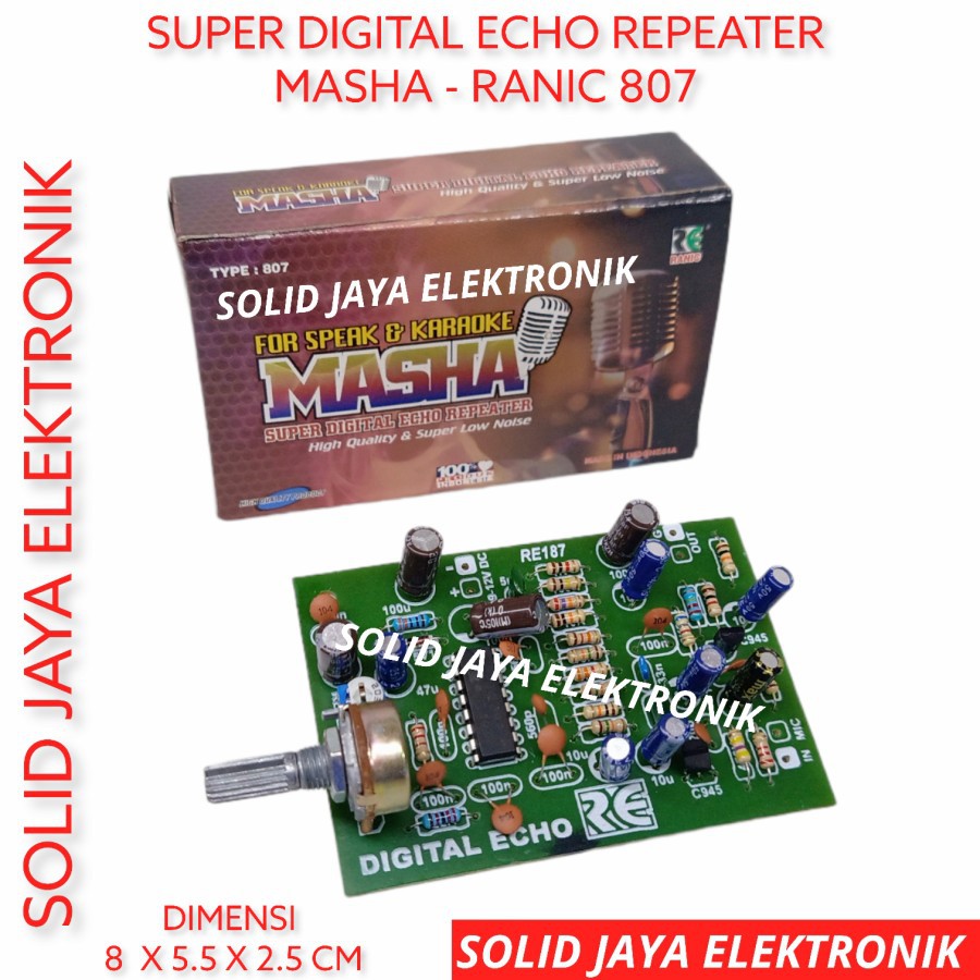 Jual KIT DIGITAL ECHO REPEATER KARAOKE DAN VOKAL VOCAL MIC MIK