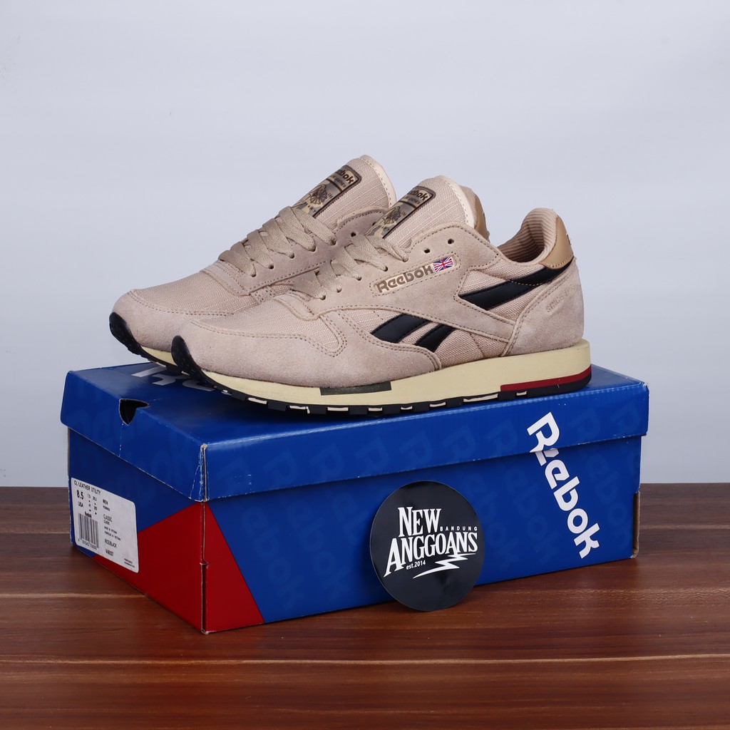 Jual Sepatu Classic Leather Suede Brown Grey Rice Black | Shopee Indonesia