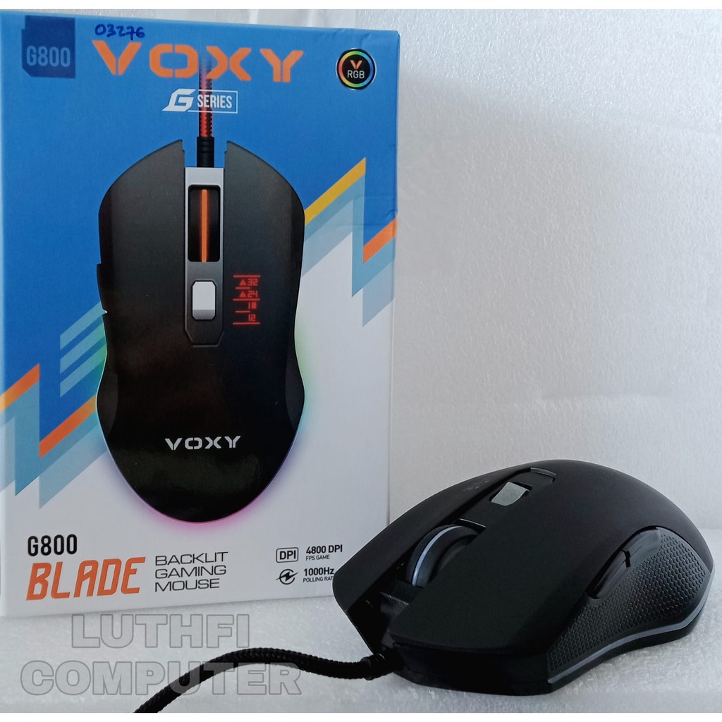 Jual MOUSE USB GAMING VOXY G800 BLADE RGB 4800DPI / BACKLIT GAMING ...