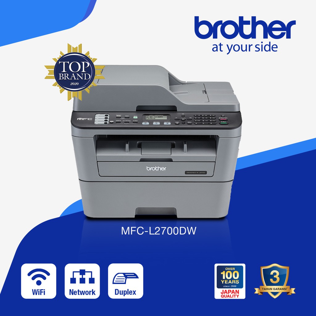 Jual Printer Brother Mfc L2700dw Laser Mono Multifungsi Duplex Wifi And Fax Resmi Shopee Indonesia 9294