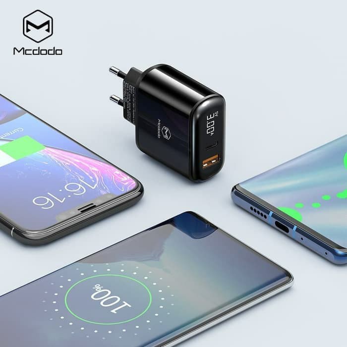 Jual MCDODO CH-7170 ADAPTER CHARGER OUTPUT USB+TYPE C 20W SUPPORT ...