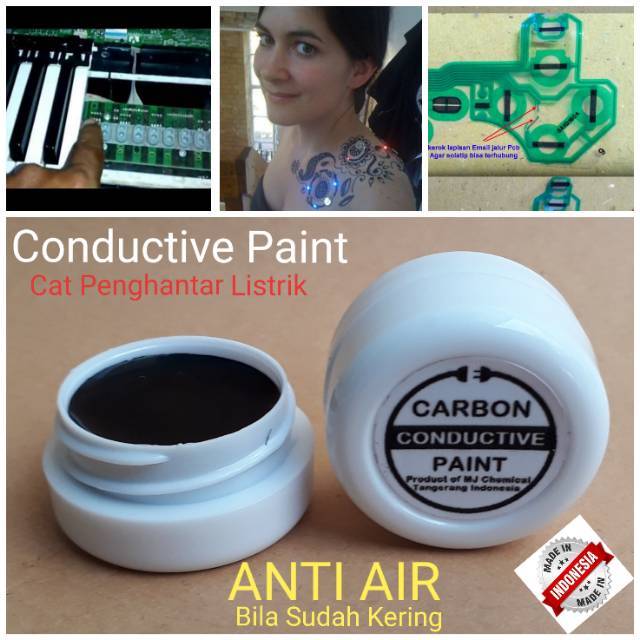 Jual Carbon Conductive Glue Lem Penghantar Listrik Karbon Konduktif