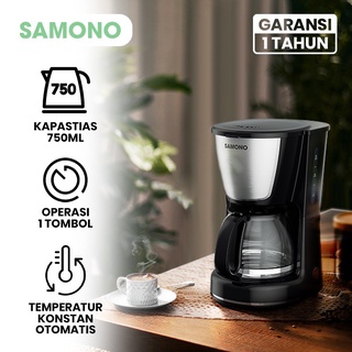 SAMONO SW-CMEB18 Coffee Maker Mesin Kopi Otomatis 1.8L Tampilan