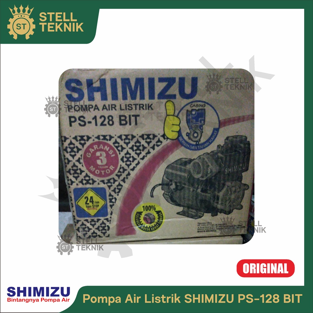 Jual Mesin Pompa Air Listrik Manual 9 Meter SHIMIZU PS-128 BIT / Pompa ...