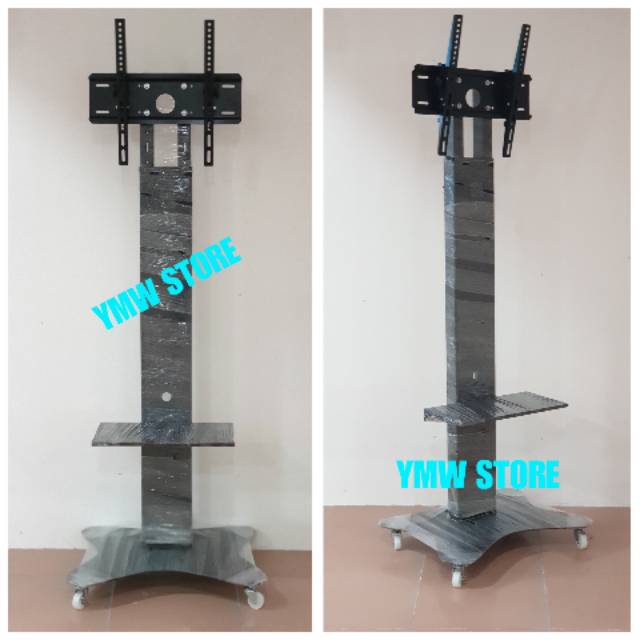 Jual STANDING BRACKET TV / TV STAND 32" 55" MODEL KUPU KUPU (dengan