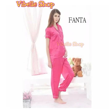 SATINCP Satin Silky Velvet Premium Vibelle Shop Grosir Baju Tidur CP Piyama Fashion Wanita