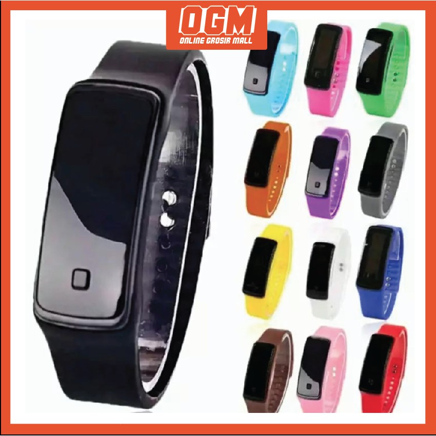 Jual [1KG 63PCS]Jam Tangan Kecil Led Digital Watch Pria Wanita Fashion