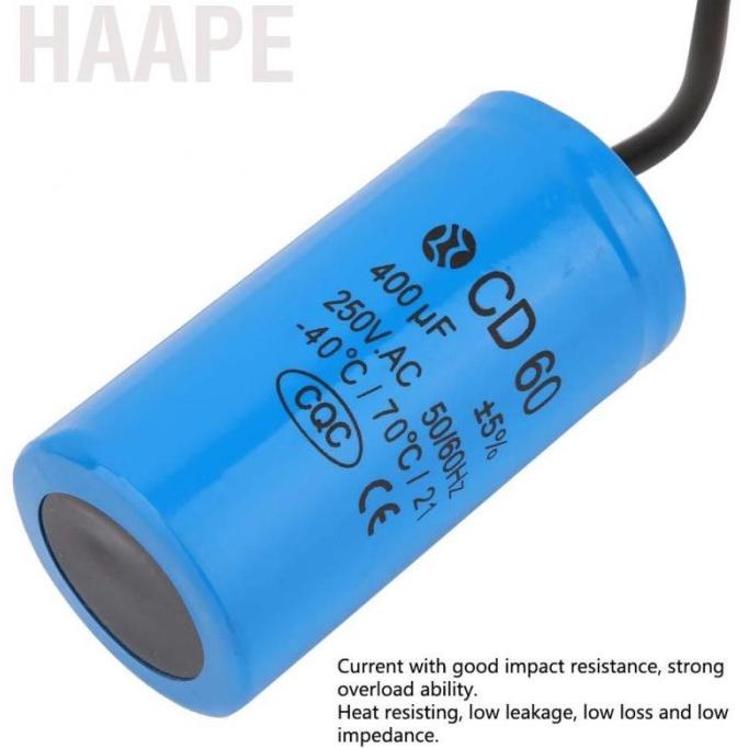 Condensatore Di Corsa, Condensatore Di Avviamento Motore Cd60 250V-Ac 50Uf/150Uf/200Uf/400Uf/600Uf Per Motore 50Hz/60Hz, Compressore D'Aria, Condensatore Di Commutazione A Prova Di Esplosione (50uf