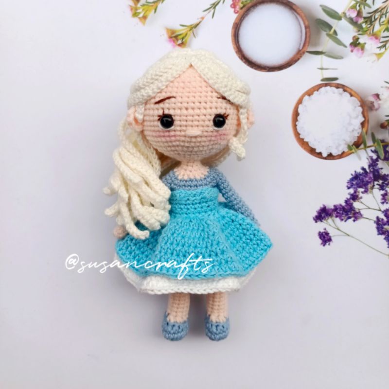 Jual Boneka rajut amigurumi Princess Disney Elsa Frozen | Shopee Indonesia