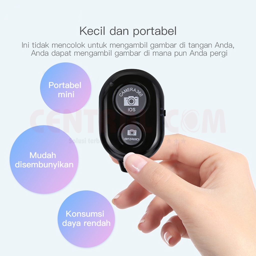 Jual BLUETOOTH CAMERA SHUTTER SELF TIMER TOMSIS BT SHUTTER 008415 ...