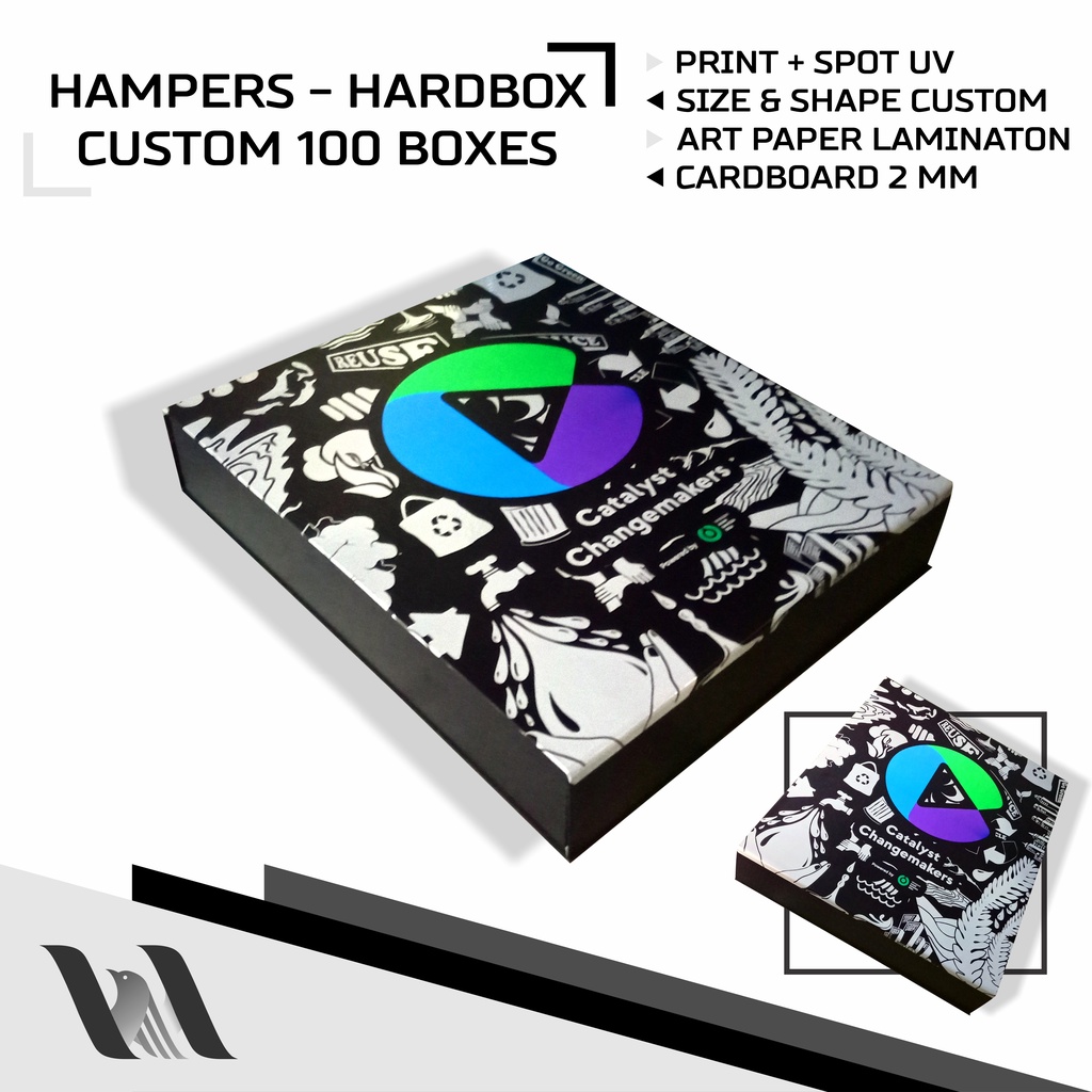 Jual HAMPERS GIFT BOX - HARDBOX - HARD COVER YEARBOOK - CUSTOM PRINTING ...