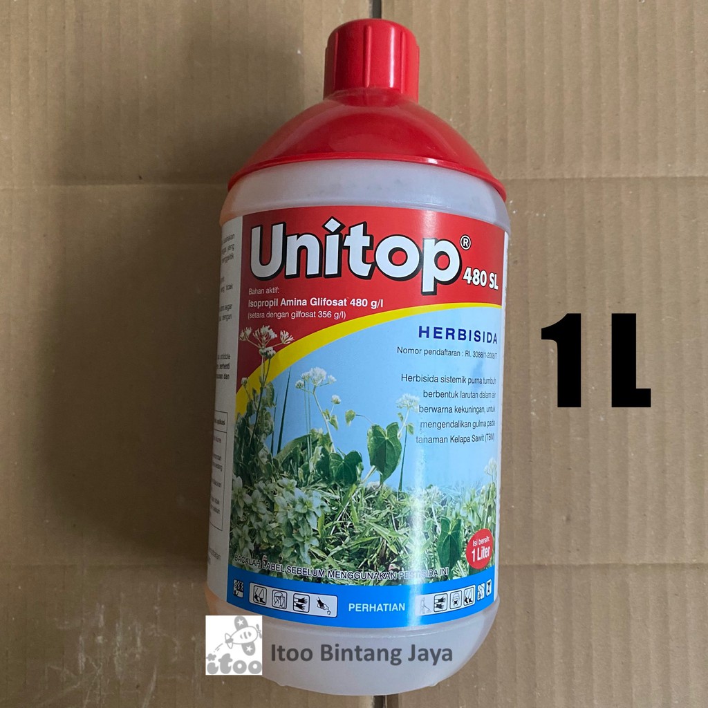 Jual Pembasmi Rumput Herbisida Sistemik Unitop Ipa Glifosat 480 Sl 1 L