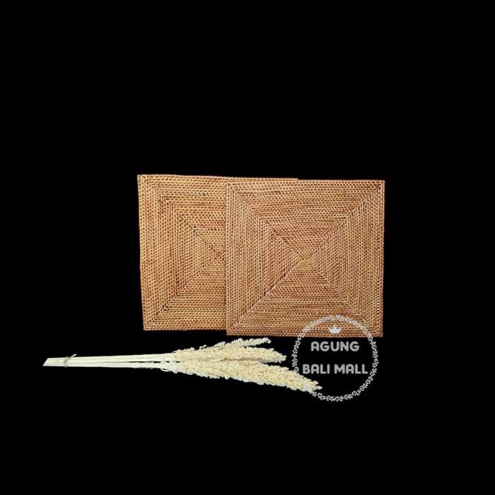 Jual Coaster Rotan Ate | Placemat Rotan Ate | Coaster Ate Kotak 15 X 15 ...