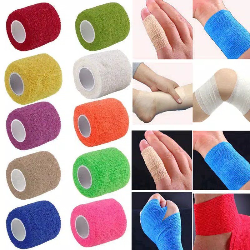 Jual (ECERAN) KINESIO TAPE FINGER TAPE WRIST TAPE 5CM X 5M Shopee