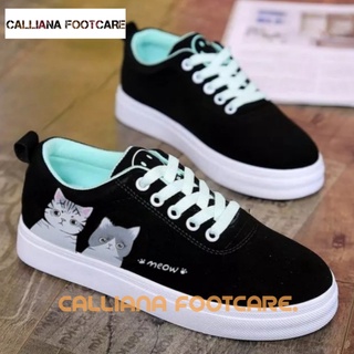 Sepatu Kets Wanita Sneaker Kucing Meow