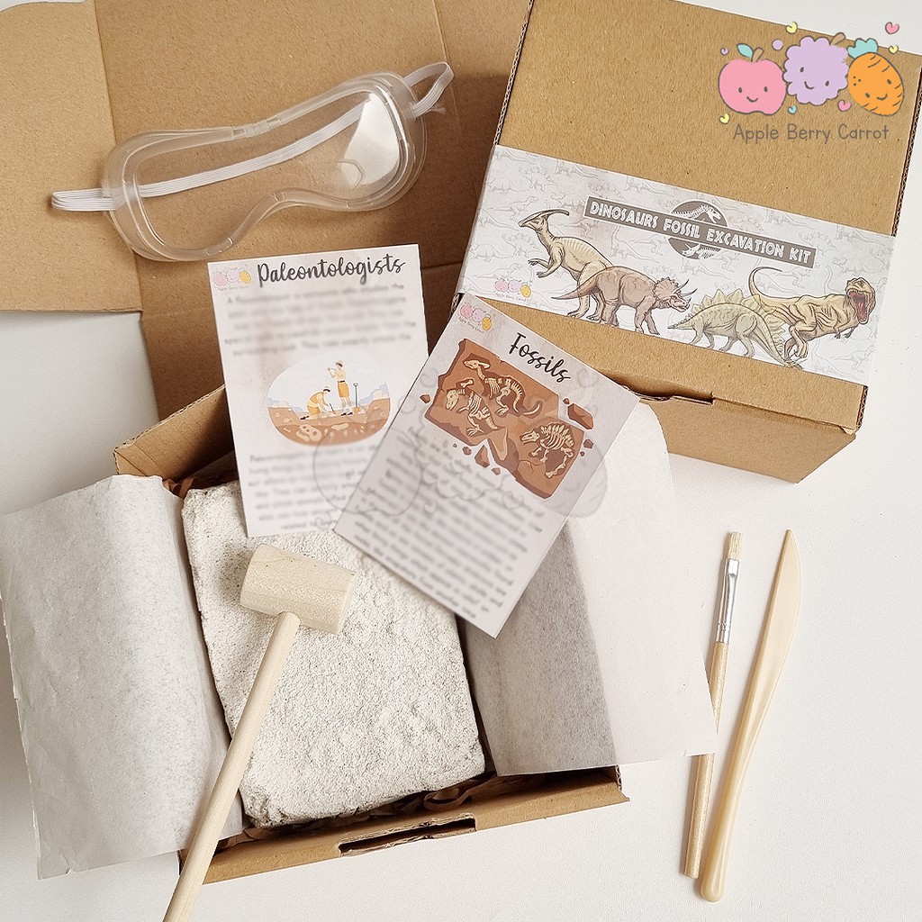 Jual DINOSAURS EXCAVATION KIT / sensory play digging dinosaur activity ...