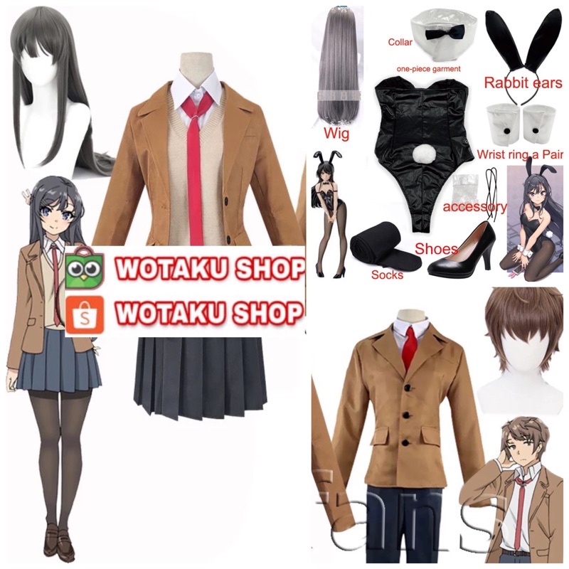 Jual PROMO BISA COD cosplay fullset seishun buta yarou bunny