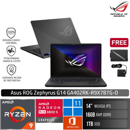 Jual Asus Rog Zephyrus G14 Ga402rk R9x7b7g O Ryzen 9 6900hs 16g 1tb