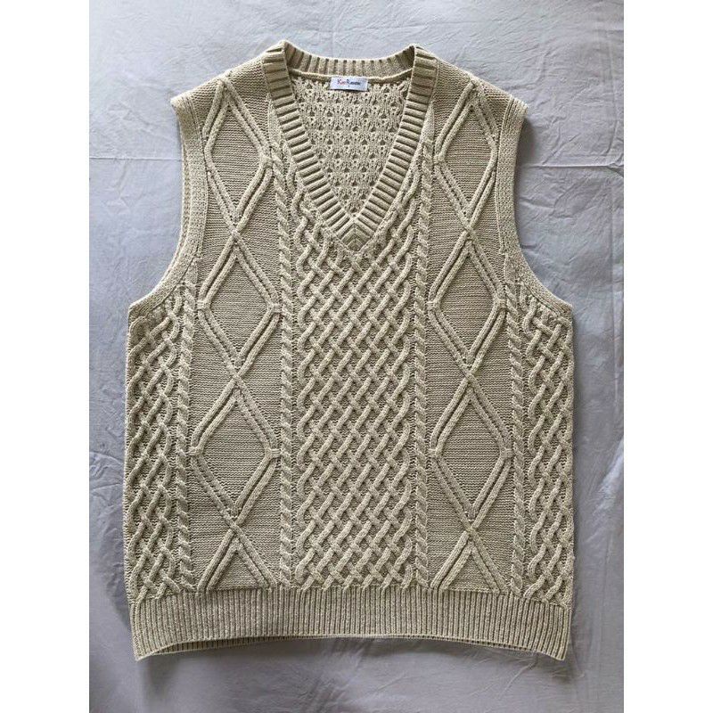 Aiko Breeze Tank - Argyle Knit :: Red Umber