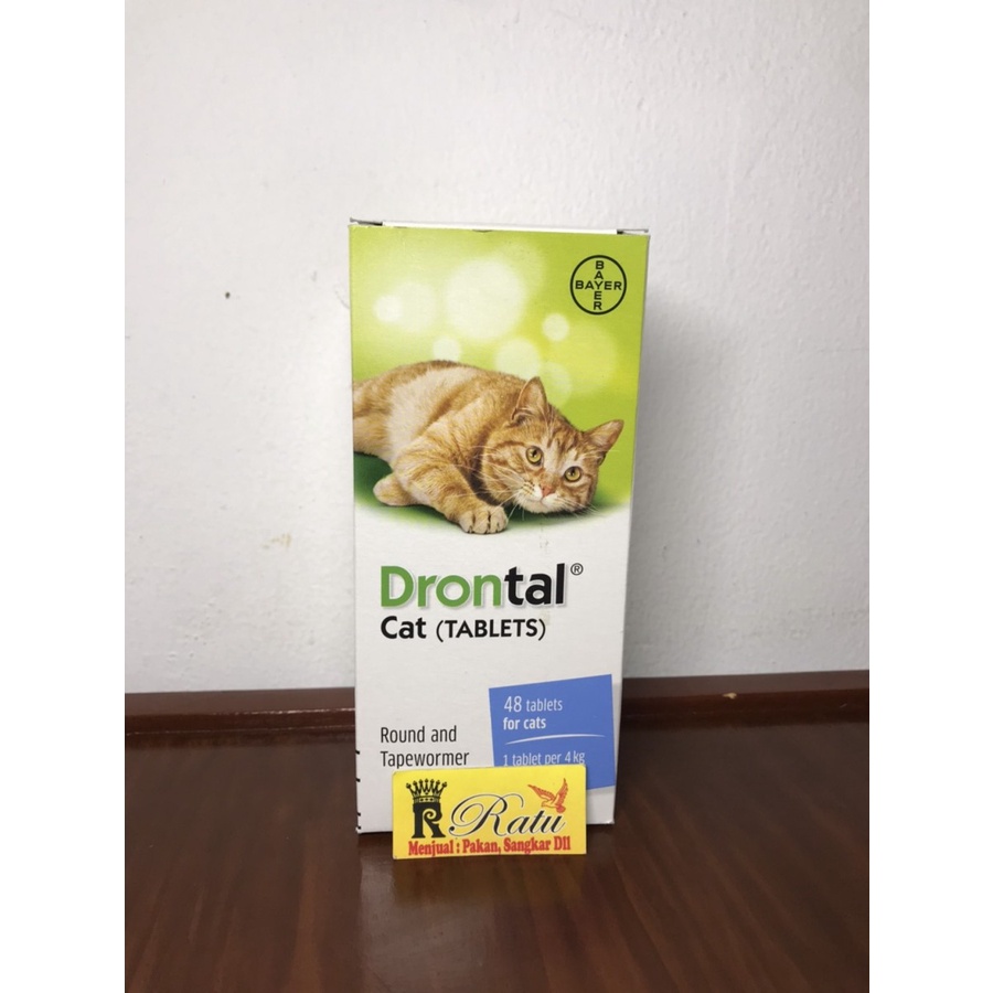 Jual Drontal Cat Tablets Obat cacing untuk kucing Shopee Indonesia