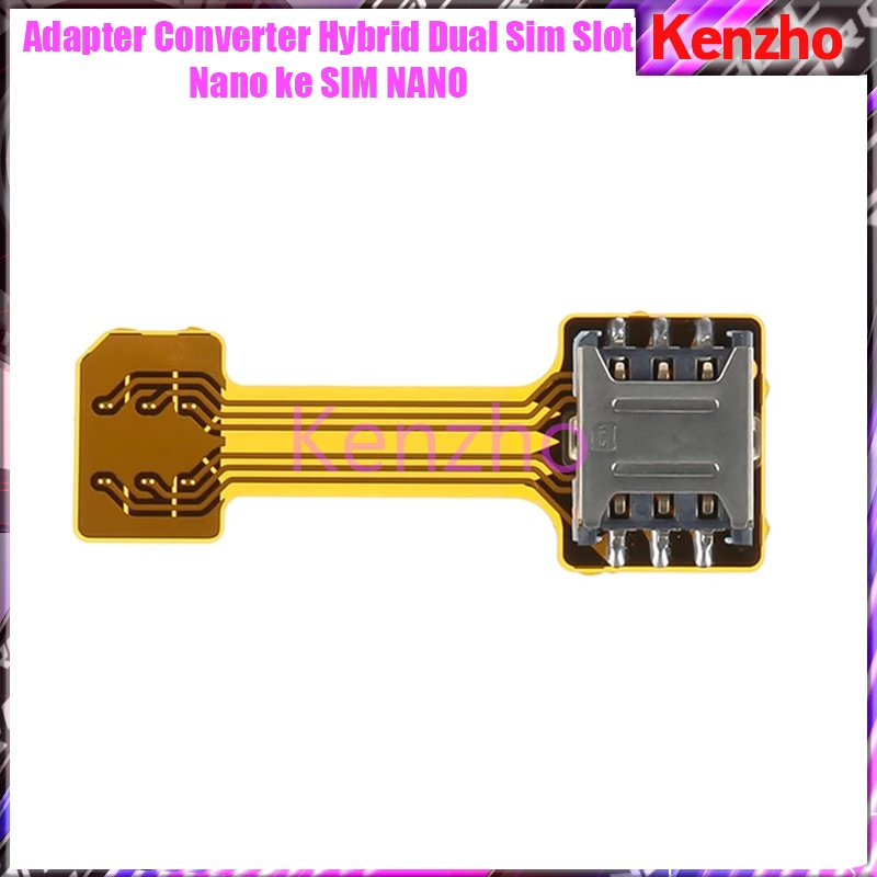 Jual Adapter Converter Hybrid Dual Sim Slot Ke Sim Nano Shopee Indonesia 9961