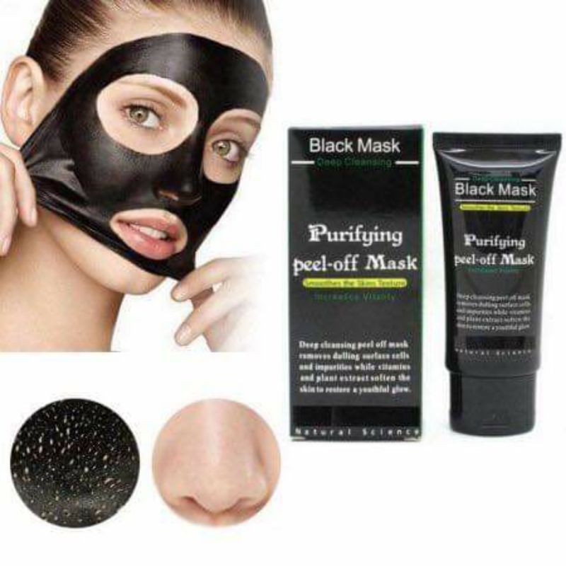 Jual Black Mask Shills Purifying Peel-off Mask Masker Charcoal ...