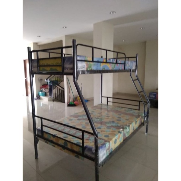 Jual Ranjang Susun 90120 Murah Ranjang Tingkat Besi Tempat Tidur Besi Bunk Bed Bunkbed Bisa 1 7909