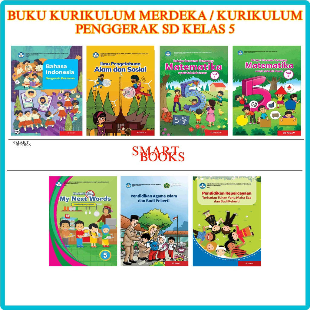 Jual BUKU PAKET KURIKULUM MERDEKA / KURIKULUM PENGGERAK SD KELAS 5 ...