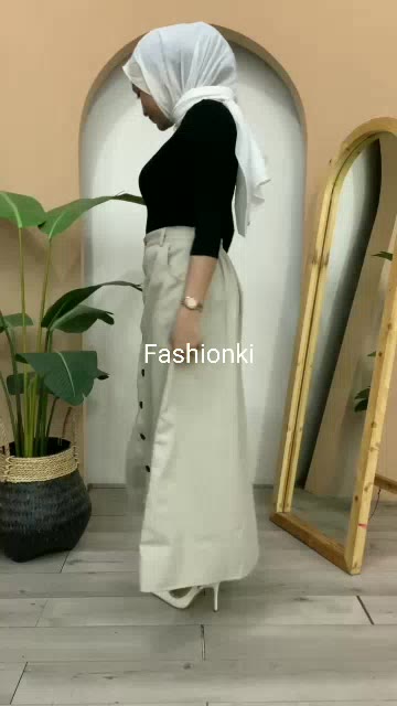 Jual Casual button skrit rok panjang mode kancing terbaru dan kekinian ...