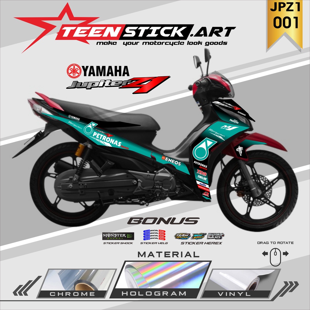 Jual STRIPING JUPITER Z1- STRIPING VARIASI HOLOGRAM YAMAHA JUPITER Z1 ...