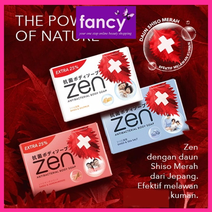 Zen Antibacterial Bar Soap 70 gr Sabun Batang Mandi Kesehatan