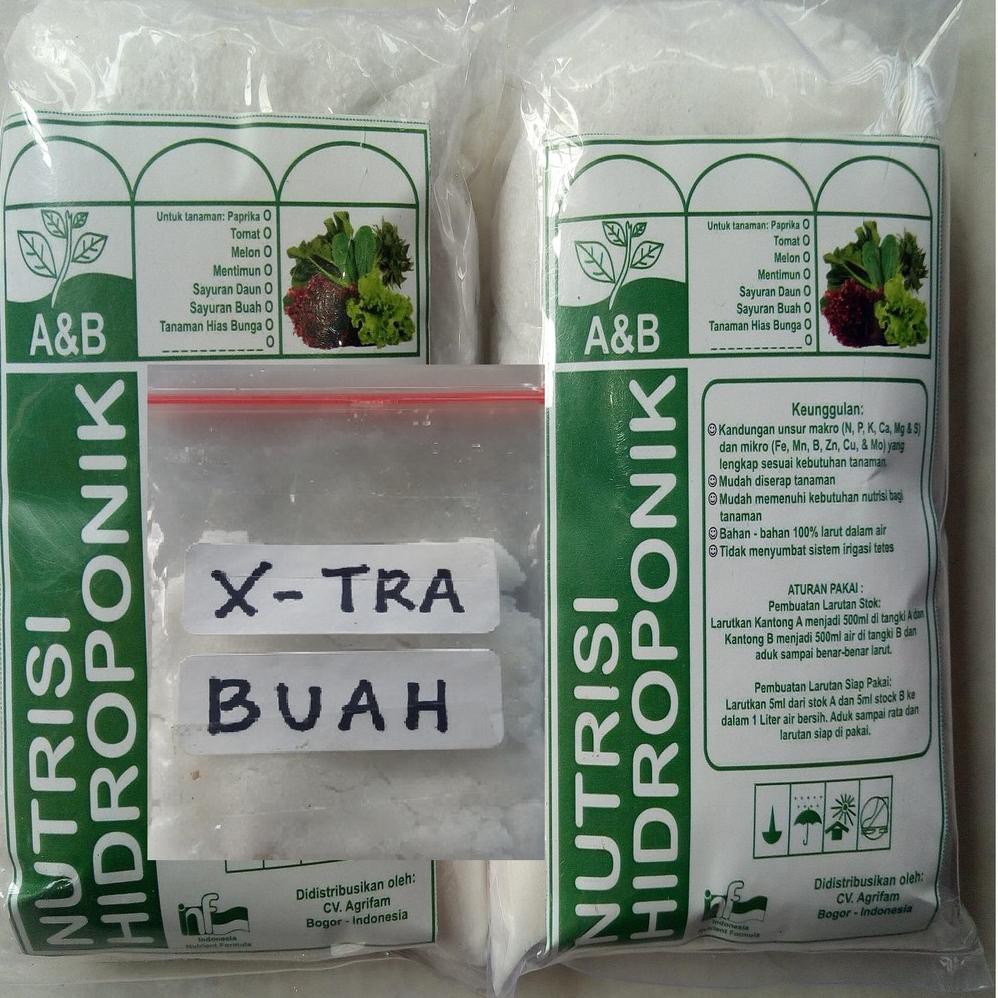 Jual Nutrisi Hidroponik AB Mix Khusus Buah Total Pekatan 1 Liter (KODE ...