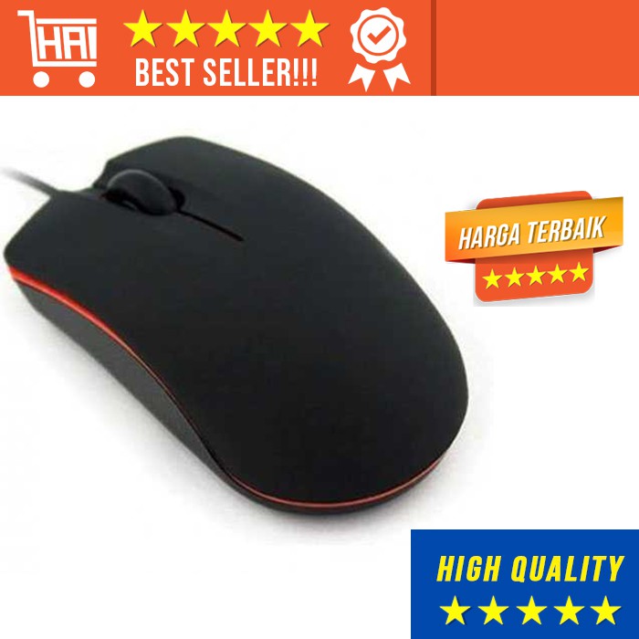 Jual MOUSE KABEL MURAH SIMPEL SIMPLE ORIGINAL HITAM RGB LED BERKUALITAS ...