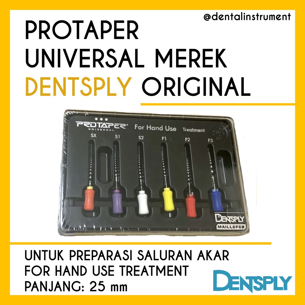 Jual Dental Protaper Universal Hand Use Merek Dentsply Original ...