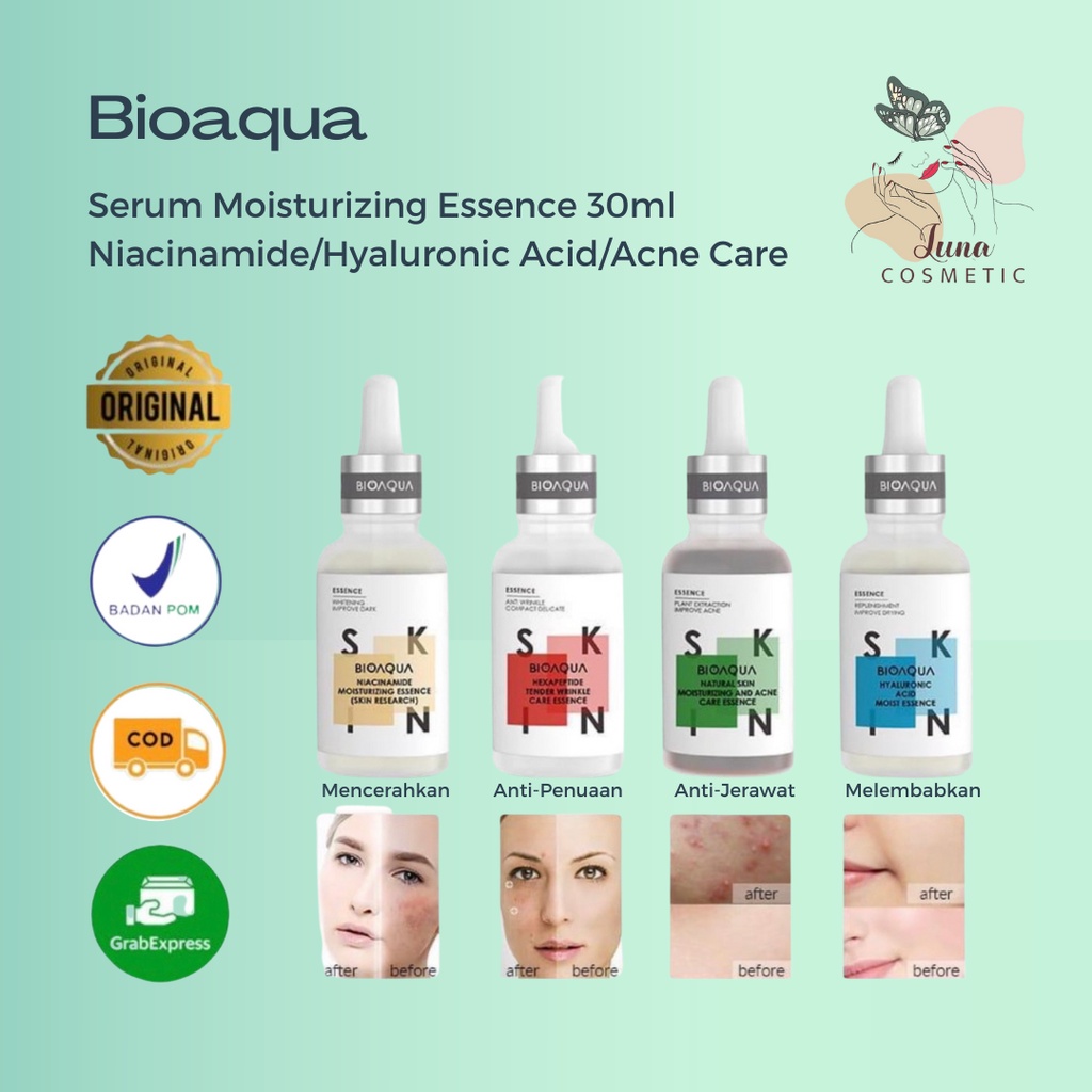 Jual BIOAQUA Serum Moisturizing Essence 30ml 50ml Niacinamide