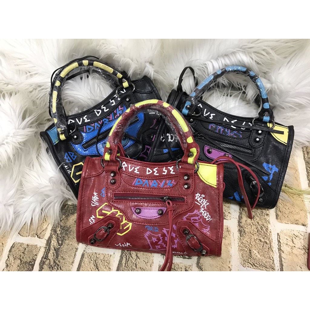 Tas balenciaga 2025 graffiti original