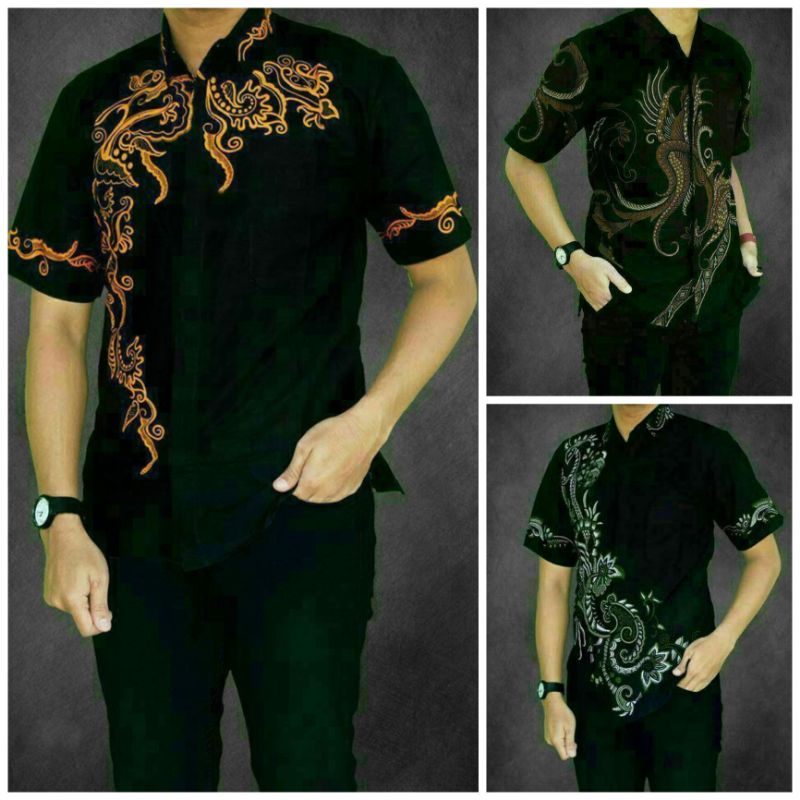 Jual KEMEJA BATIK PRIA LENGAN PENDEK SIZE M L XL XXL BSWART BatiK ...