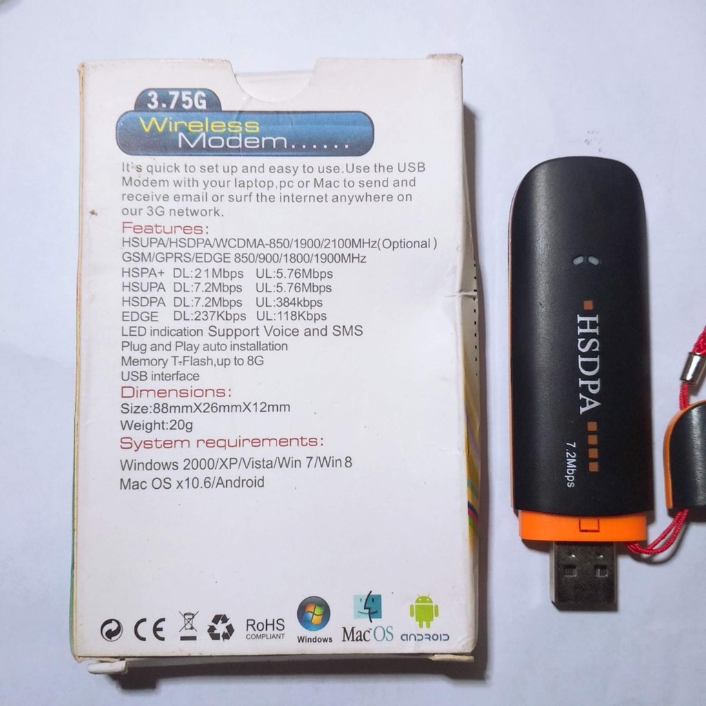 Jual Wireless Modem GSM All operator 3G HSDPA HSPA Download Speed 7,2 ...