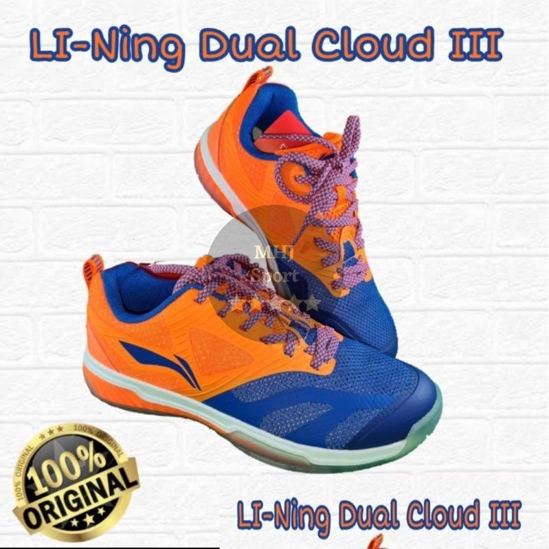 Jual SALE!!!Sepatu Badminton Lining Dual Cloud III Original size