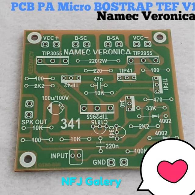 Jual PCB PA MICRO BOSTRAP TEF V1 Rakitan Power Amplifier Sparepart