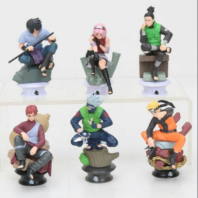 Figuras dos desenhos animados Naruto Figuras Mini Naruto Cartoon Modelo  Kakashi Crianças Presente de Aniversário 6 Pcs por Set 2023 De hy_model.,  $129,62