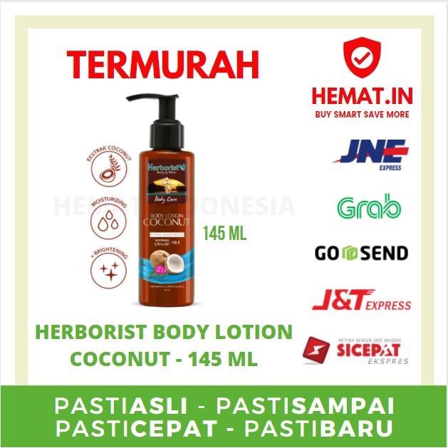 Jual HERBORIST BODY LOTION COCONUT WHITENING VITAMIN E 145 ML 145ML