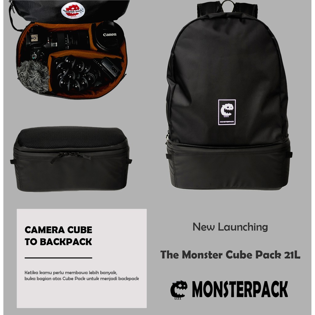 Jual Monster Cube Pack 21L Camera Bag / Tas Kamera Monsterpack BACKPACK ...