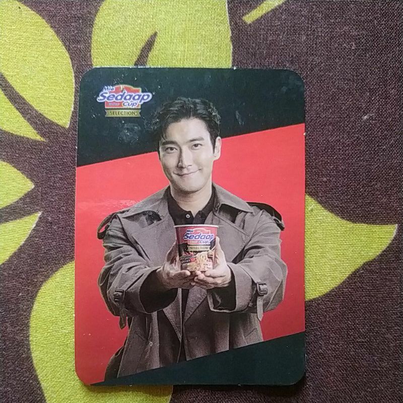 Jual Photocard Official Choi Siwon Mie Sedaap Bag And Cup Shopee Indonesia 