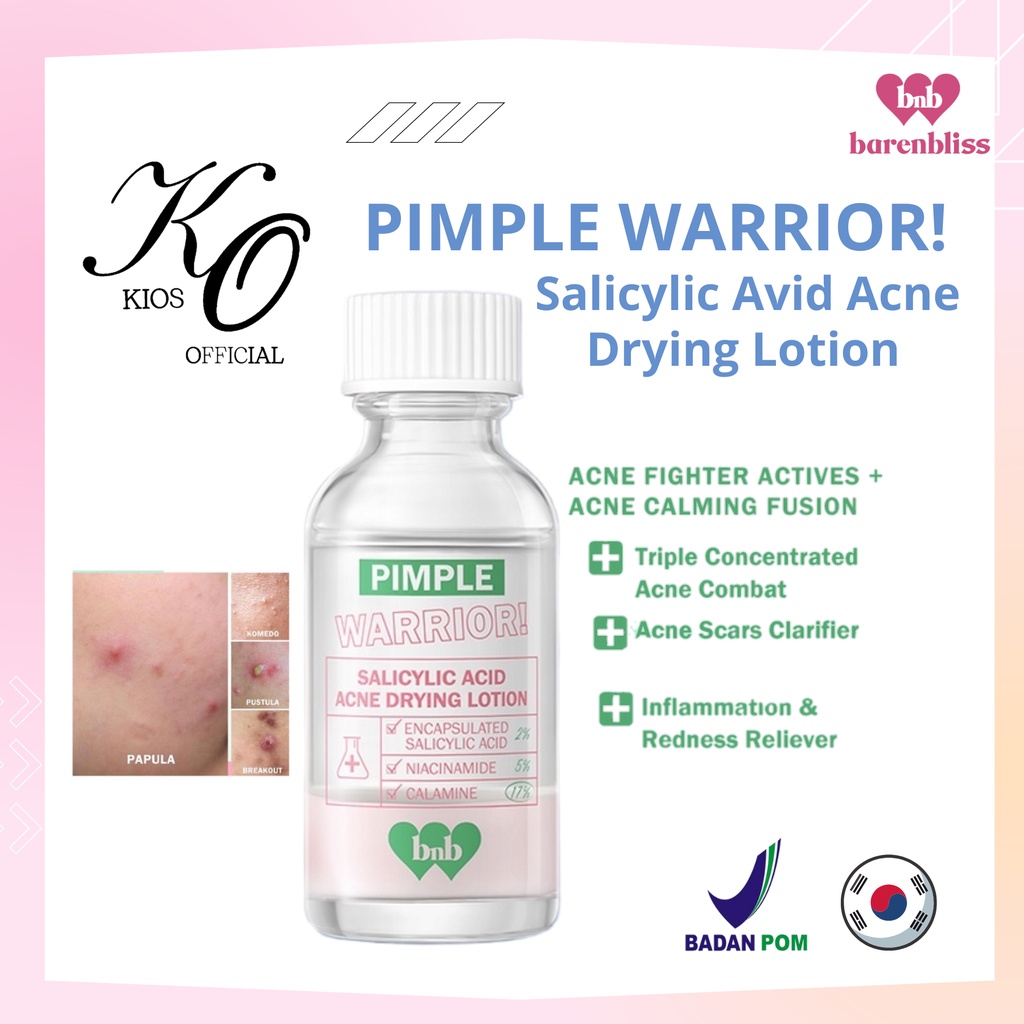 Jual BNB Barenbliss Pimple Warrior Salicylic Acid Acne Drying Lotion