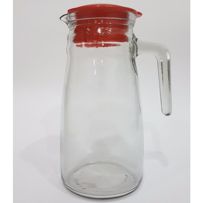Jual Pitcher Kaca 1 Liter Bulat Dengan Tutup - Teko Kaca Berkualitas ...