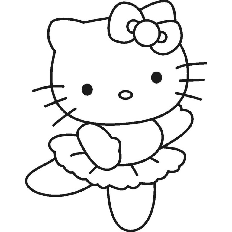 Jual Gambar Sketsa Mewarnai Tema Hello Kitty | Seketsa Lukis | Drawing