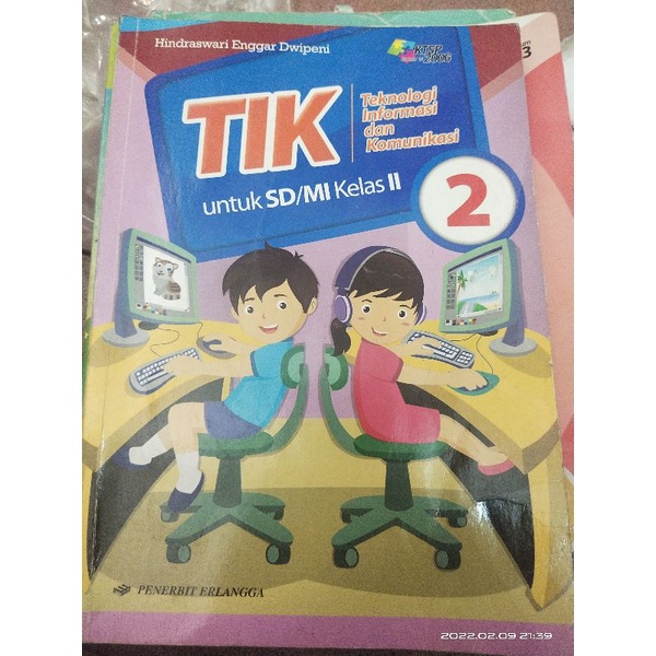 Jual BUKU TIK KELAS 2 SD ERLANGGA Sudah Pernah Pakai | Shopee Indonesia